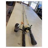 2 fishing poles