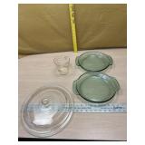 Fire-King 2 cup measuring 2 Anchir Hocking pie