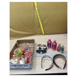 Hair clips, head bands, sunglasses and body wash