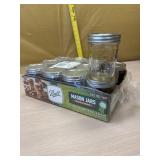 12 new half pint canning jars