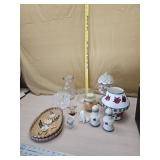 Salt and pepper  shakers,  music carousel and