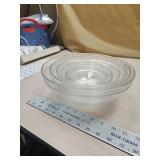 7- Duraflex stacking mixing bowls made in France