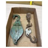 Snatch block and 2 pulleys