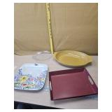 Serving platters and trays