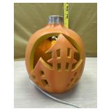 Lighted Halloween pumpkin works
