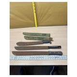 3 machetes