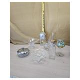 Crystal and pressed glass