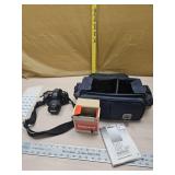 Nikon N80 35MM camera  with flash and case