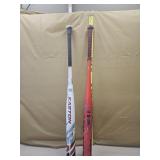 2- aluminum baseball bats