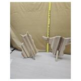 Cat and long horn cutting boards