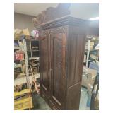 Antique wardrobe has keys 44"ï¿½17"ï¿½82"