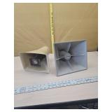 2- bull horn speakers