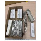 5 new boxes of 12 forks and 5 new boxes of 12