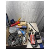 Grease gun, guitar tuner, saw blades and much