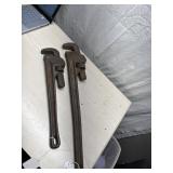 Ridged 18ï¿½ & 25ï¿½ Pipe wrenchï¿½s