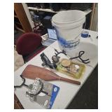 Fishing pole holder, turkey call oar and more