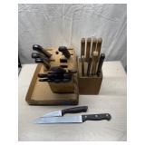 Faberware knife  block & other some Faberware