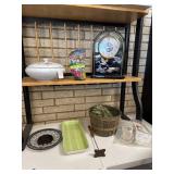 Miller High Life Steak Branding iron, clock,