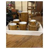 Tray and tea set