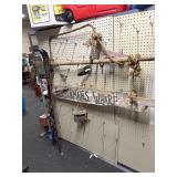 Fishing sign and skies