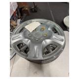 4 hub caps and 1 single