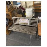 Coca Cola park bench