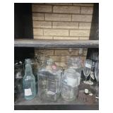 Milk bottles, of jars misc