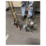 (8) fishing rods and reels