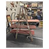 5ï¿½ wooden ladder shelf