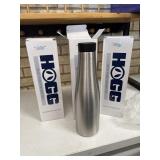 (3) Hogg 30 oz Push Top Bottles- 1 missing lid