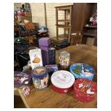 Christmas tins and others