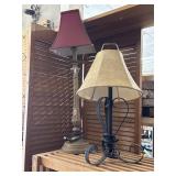 2 table Lamps and floor Lamp