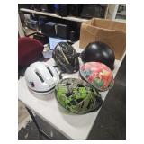 Motor and bicycle helmets
