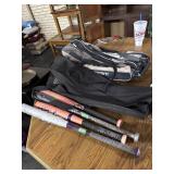 Baseball Bats and bags