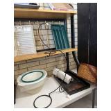 Tray, silverware organizer, baskets strainers and