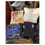 New back pack , 2 bags and 2 pillows