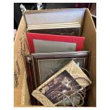Large lot of picture frames  and photo Jewelry