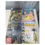 4 vintage comic books
