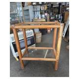 Glass shelf table 29ï¿½x17ï¿½x36ï¿½