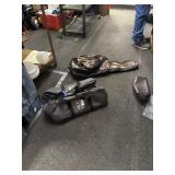 Large  of bags including bat bag