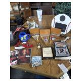 sport card book, small shelves golf towel and