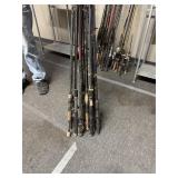 20 fishing rods rough