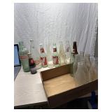 Dr Pepper and Coca Cola bottles, Prpsi and