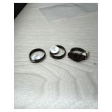 3 Silver Rings