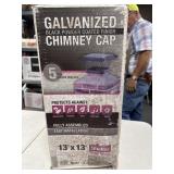 Galvanized chimney cap 13ï¿½x13ï¿½