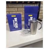(2) New Hogg 12 oz Duo Tumblers stainless steel