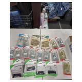 Replacement strikes, swivel staple safety hasps,