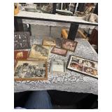 Wall art and old photos and advertising