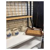 Marshall Pottery Apple, Crock Pitcher and square