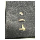 3 silver rings